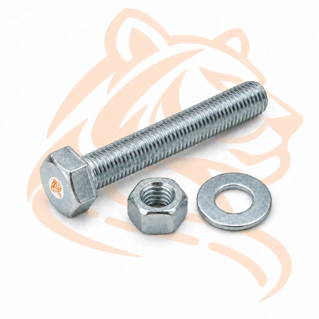 Studio render of 5/16" x 3" Bolt Kit — Coroplastic Signs