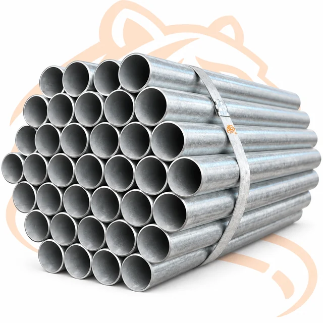 Studio render of Round Galvanized Sign Post