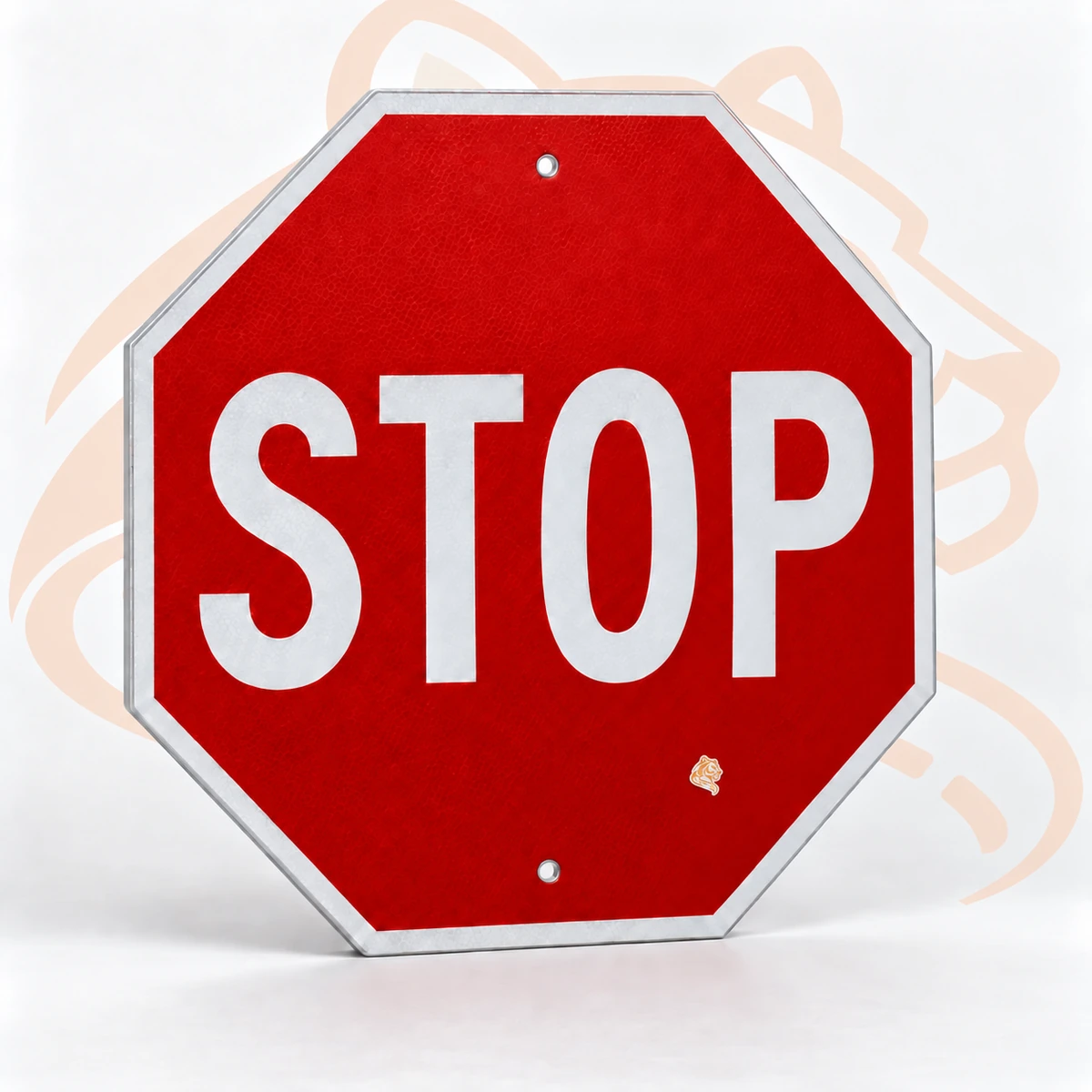 Studio render of STOP Sign — R1-1, 36" x 36"