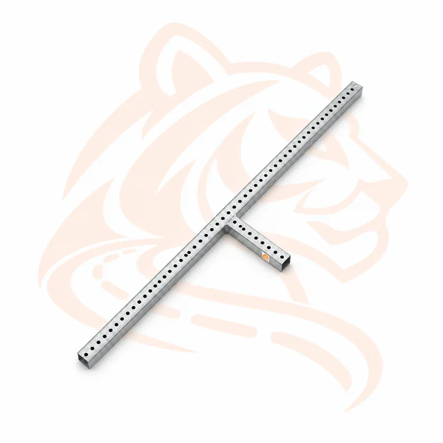 Studio render of Telespar T-Leg for Sign Stand — 5 ft × 9 in