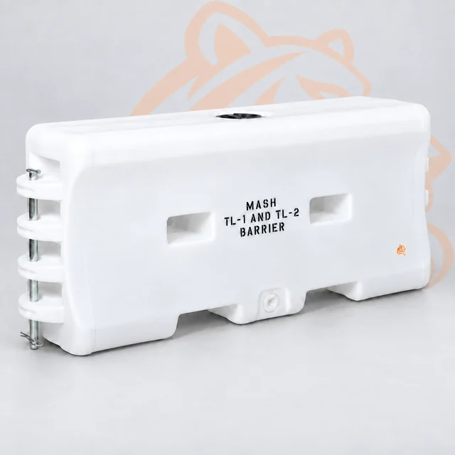 Studio render of TL-2 Water-Cable Barrier — White