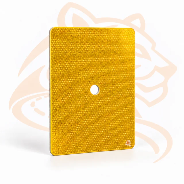 Studio render of Yellow Barrel Reflector — 6" x 8", 5/8" Hole
